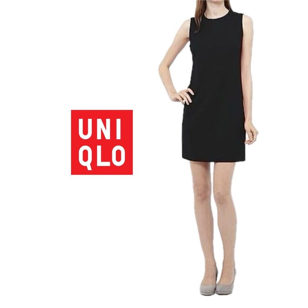 Uniqlo Black Ponte Shift Dress